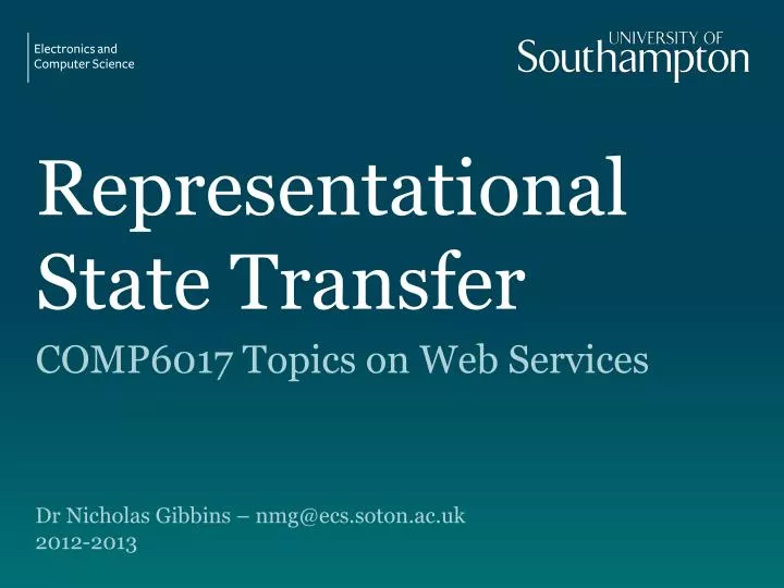 representational state transfer