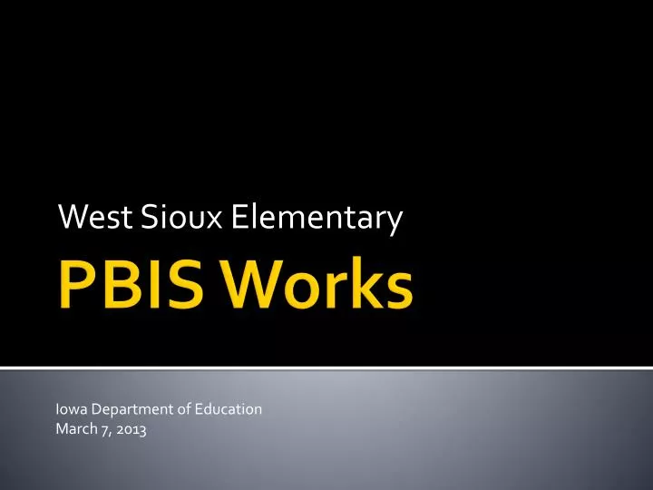 west sioux elementary
