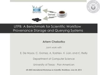 UTPB: A Benchmark for Scientific Workflow Provenance Storage and Querying Systems