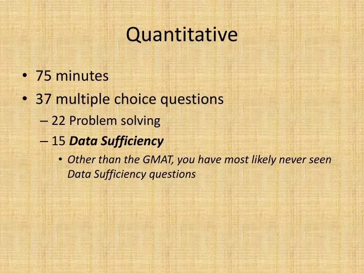 quantitative