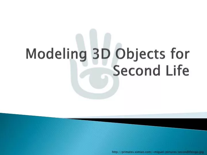 modeling 3d objects for second life