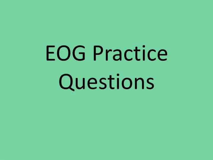 eog practice questions