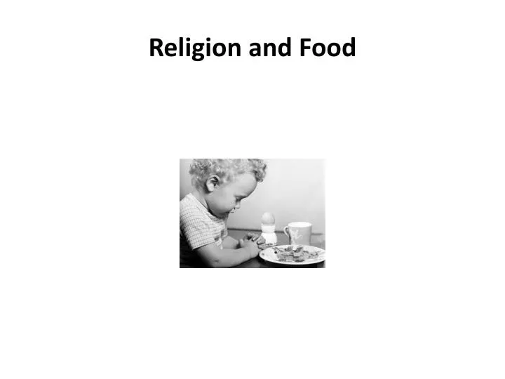 religion and food
