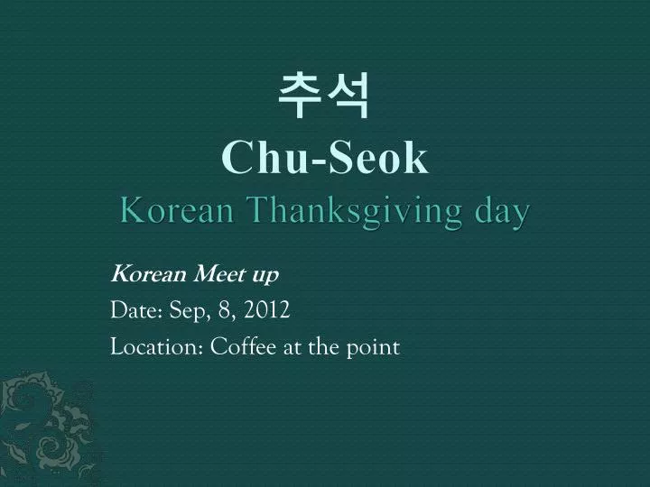 chu seok korean thanksgiving day