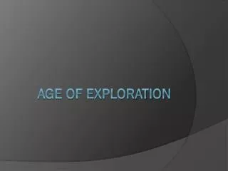 Age of exploration