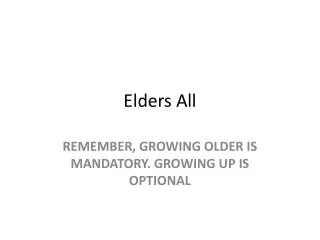 Elders All