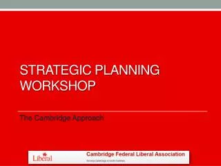 Strategic planning Workshop
