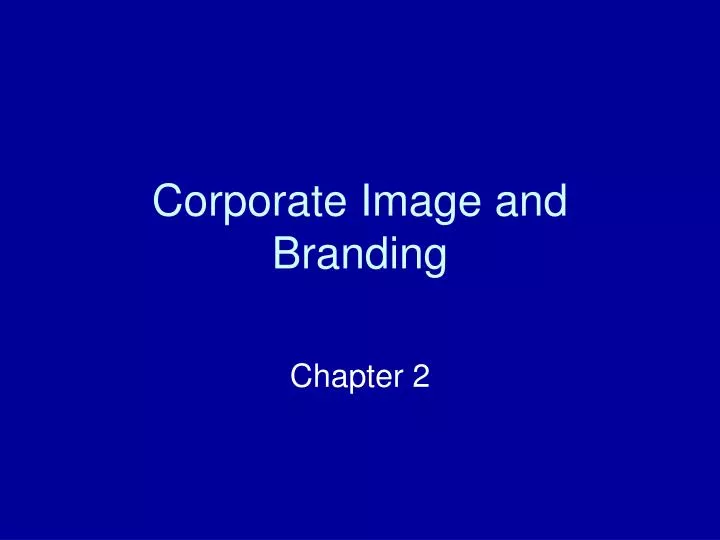 corporate image and branding