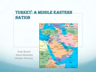 Turkey: A middle eastern nation
