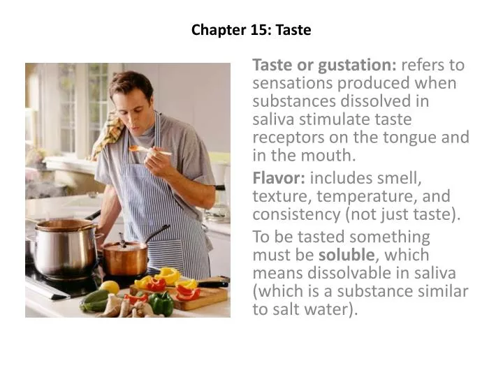chapter 15 taste