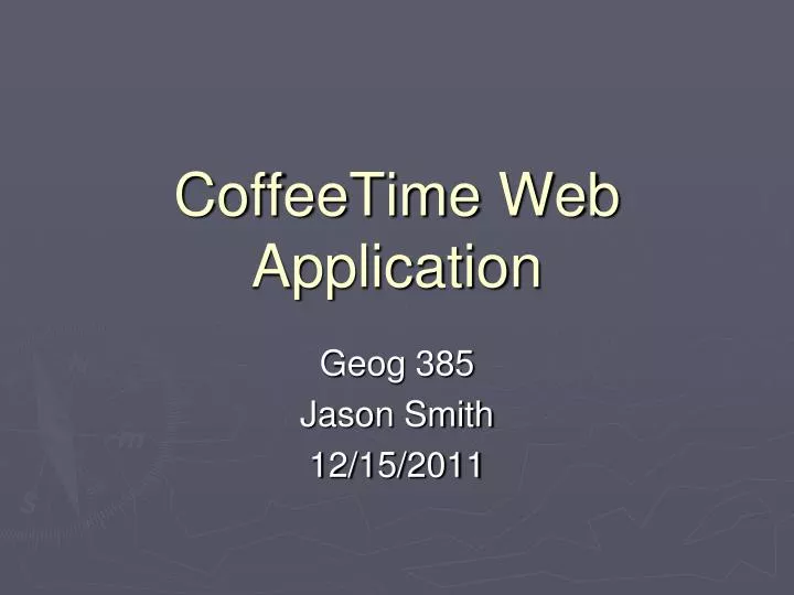coffeetime web application