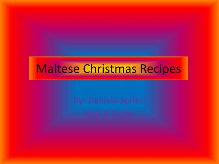 maltese christmas recipes