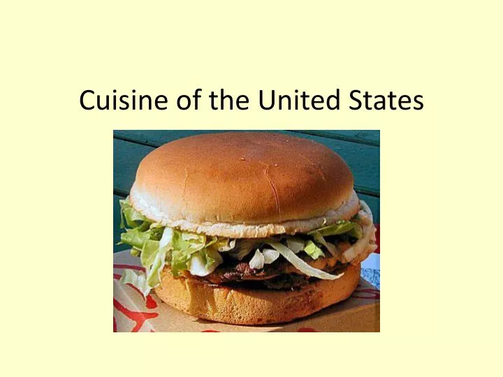 cuisine of the united states