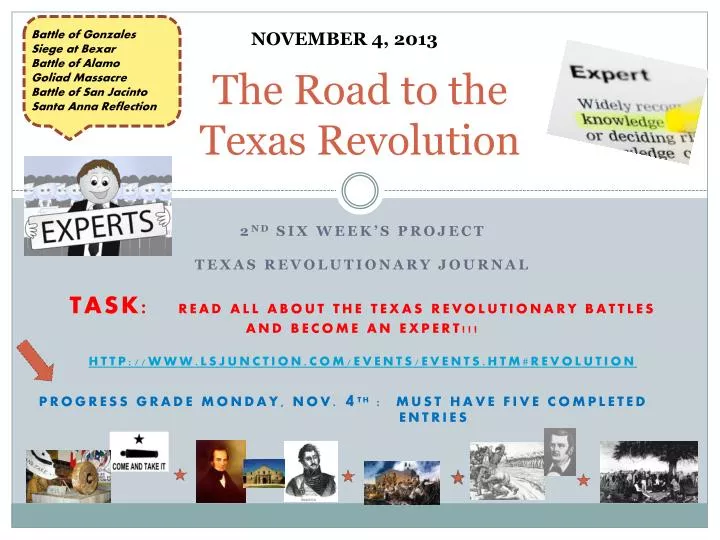 the road to the t exas r evolution