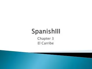 SpanishIII