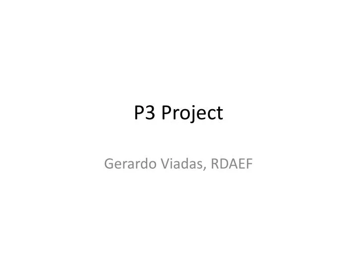 p3 project