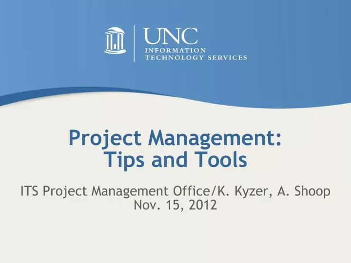 project management tips and tools