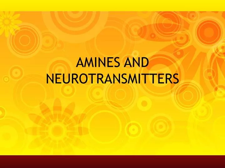 amines and neurotransmitters