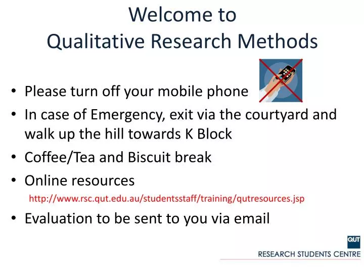 welcome to qualitative research methods