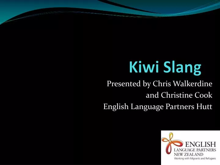 kiwi slang