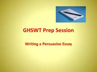 GHSWT Prep Session