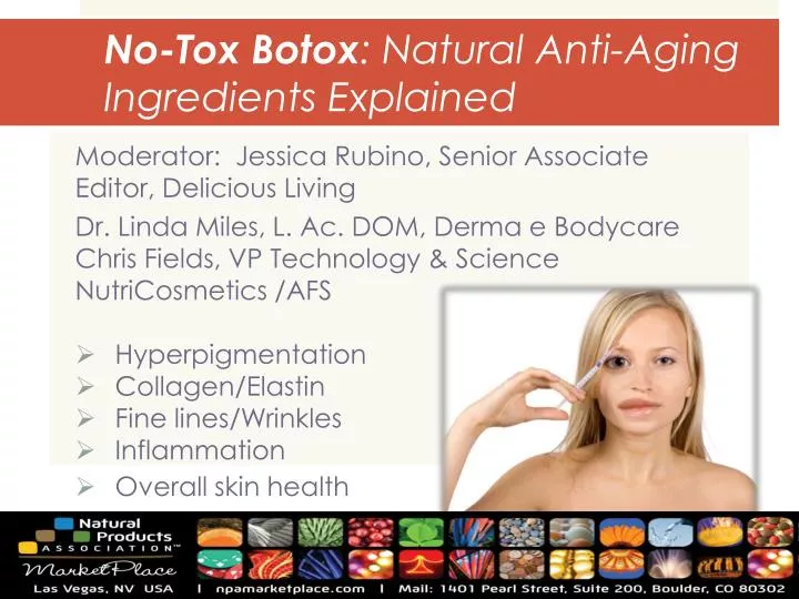 no tox botox natural anti aging ingredients explained