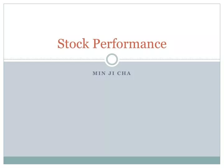 stock performance