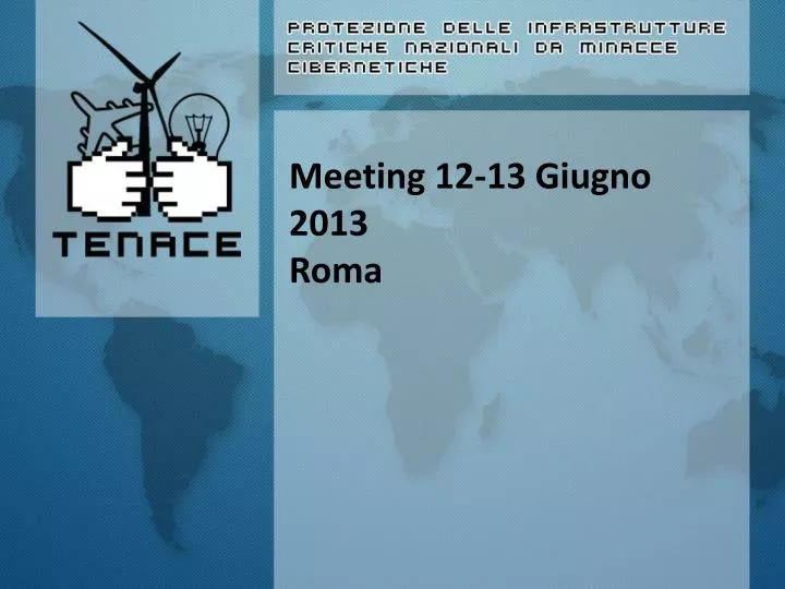 meeting 12 13 giugno 2013 roma