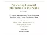 Presenting Financial Information to the Public - slide 1