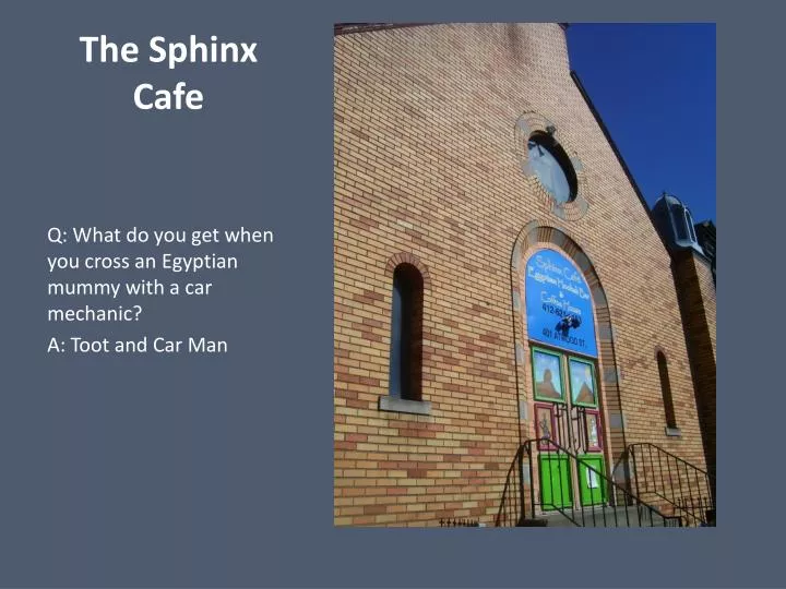 the sphinx cafe