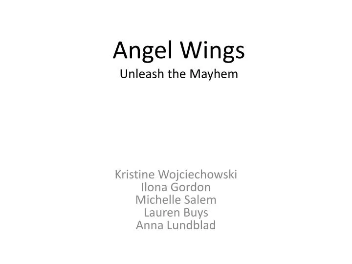 angel wings unleash the mayhem