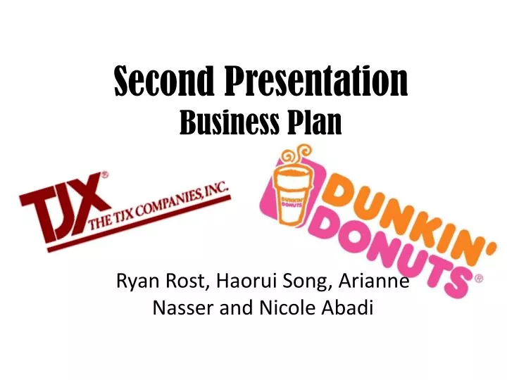 second presentation business plan