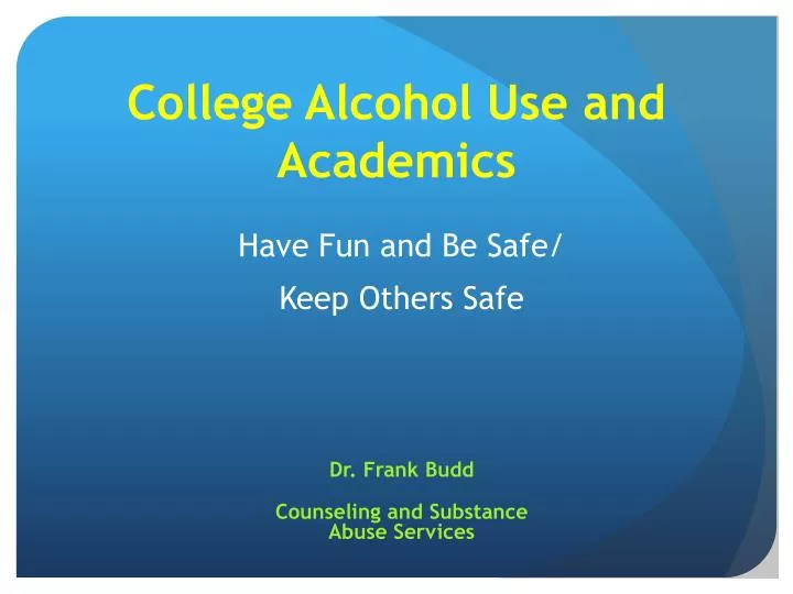 college alcohol use and academics