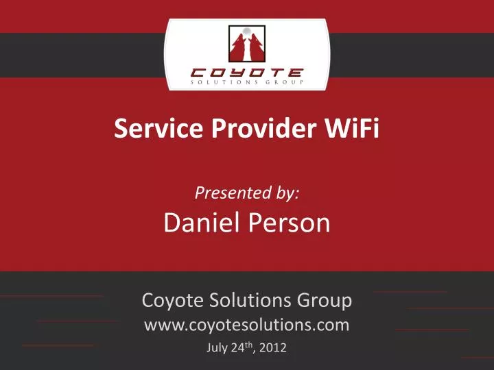 service provider wifi