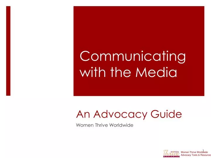 an advocacy guide