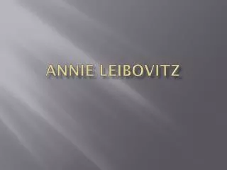 Annie leibovitz