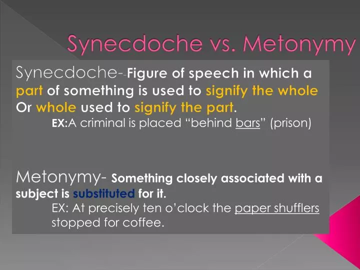 synecdoche vs metonymy