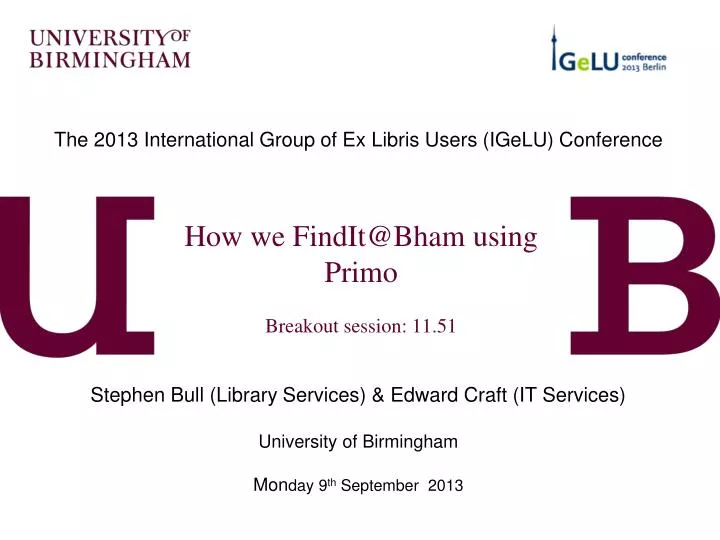 how we findit@bham using primo breakout session 11 51