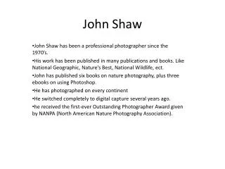 John Shaw