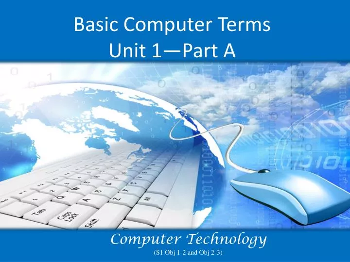 basic computer terms unit 1 part a