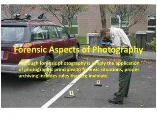 Forensic Aspects of Photography