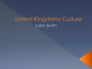 United Kingdoms Culture