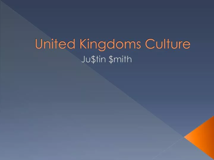 united kingdoms culture