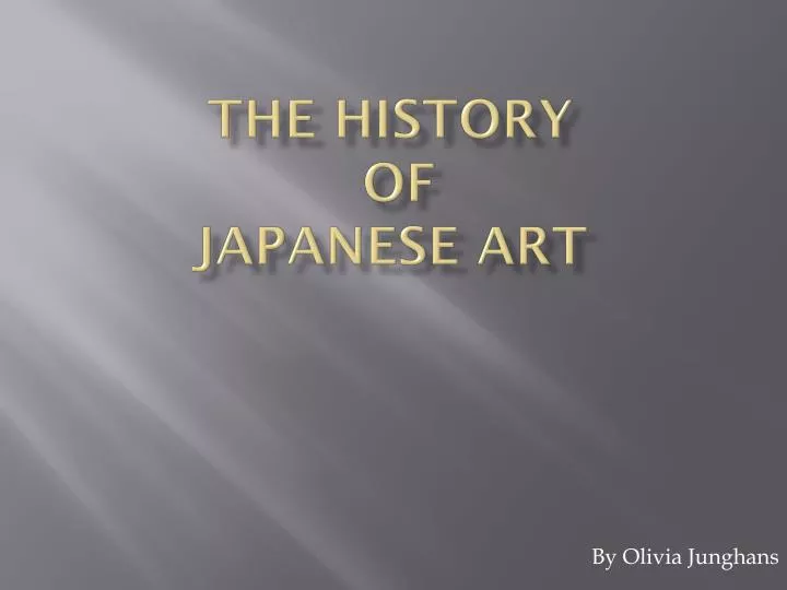 the history of japanese art