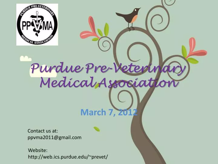 purdue pre veterinary medical association