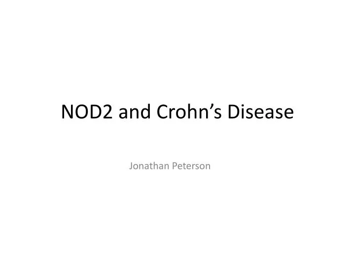 nod2 and crohn s disease