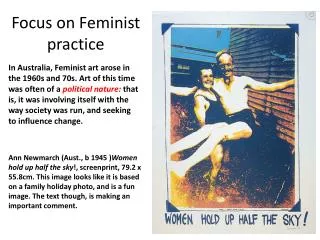 Focus on Feminist practice