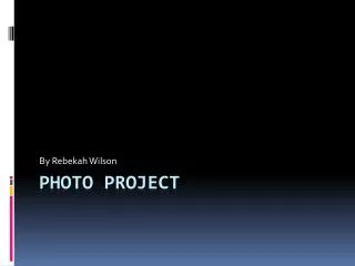 Photo Project