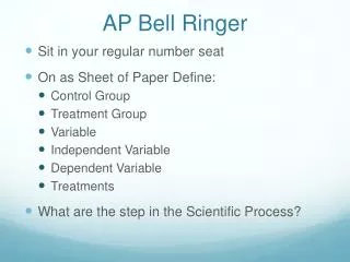 AP Bell Ringer