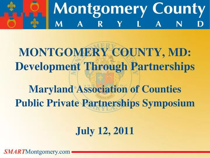 montgomery county md development through partnerships